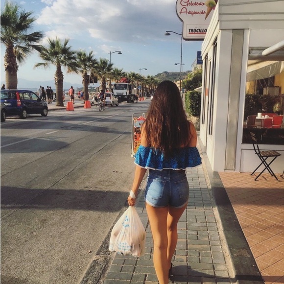 TRF Denim Zara Shorts Rolled Cuffs - Picture 2 of 5